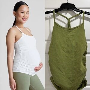 Beyond Yoga GREEN Maternity Tank Top Size S